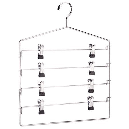 Organize It All 4-Tier Swing Arm Slack Rack with Clips 1pc - The Cuisinet