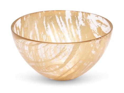Classic Touch Brushed Gold Dessert Bowl 6.25"D 1Pc - The Cuisinet