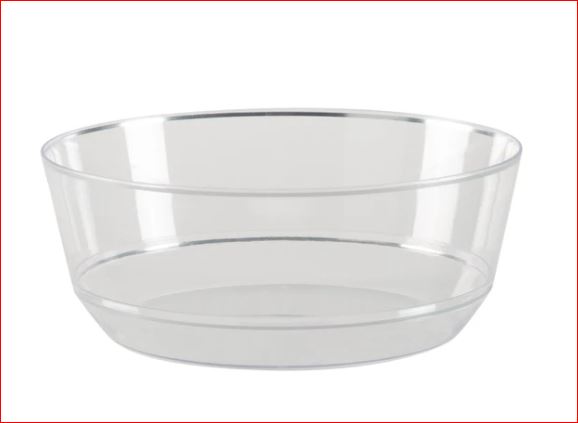 Luxe Party Clear/Silver Soup Bowls 14oz 10pc - The Cuisinet