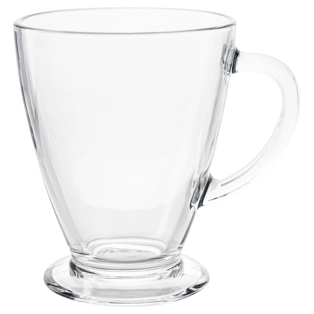 Barista Clear Footed Glass 440ml 2pc - The Cuisinet