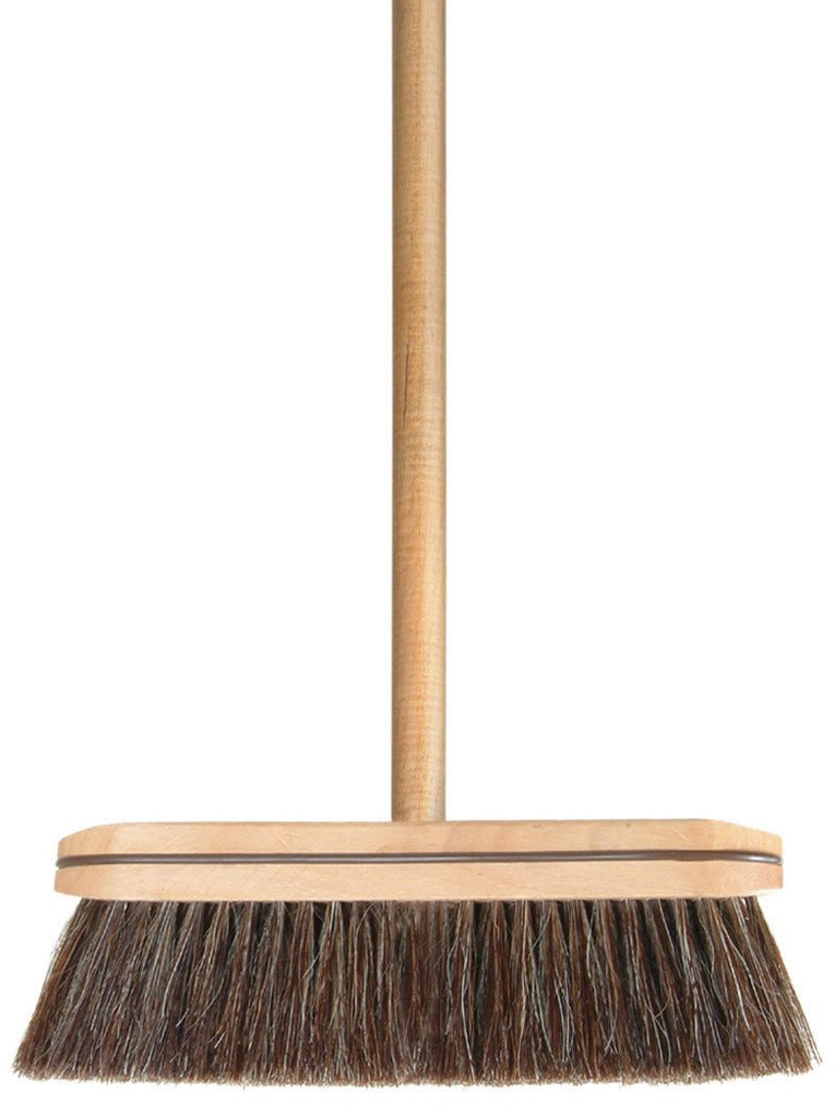 Horsehair Broom, with 48" Wooden Handle - The Cuisinet