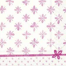 Party Dimensions Pink/White Darcy Cocktail Napkins 5" 20pc - The Cuisinet