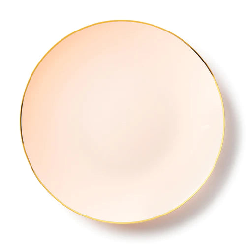 Elegant Pink/Gold Dinner Plates 26cm - The Cuisinet