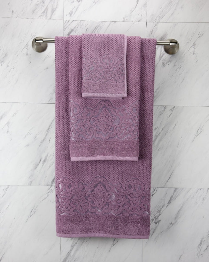 Galata Turkish Cotton Bath Towel Damson 1pc - The Cuisinet