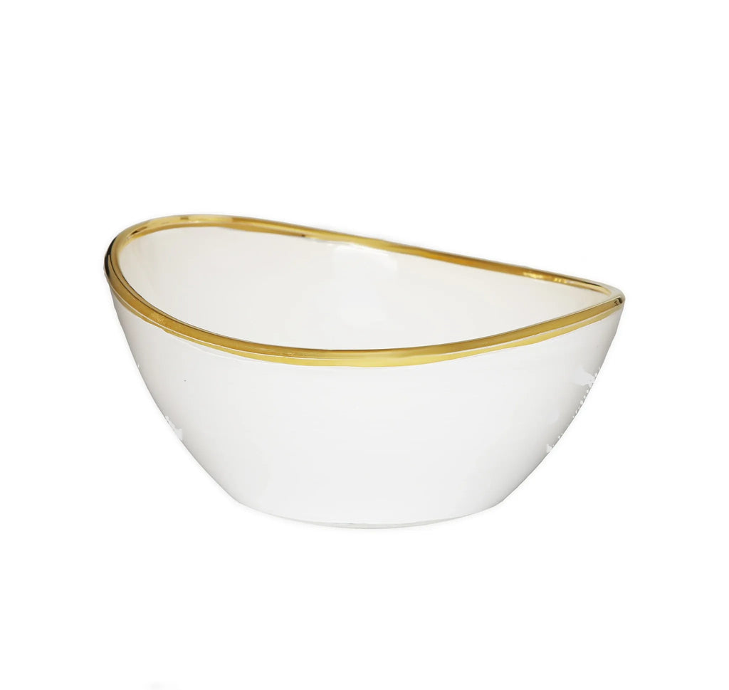 Classic Touch Gold/White Dessert Bowl 3.75" 1pc - The Cuisinet