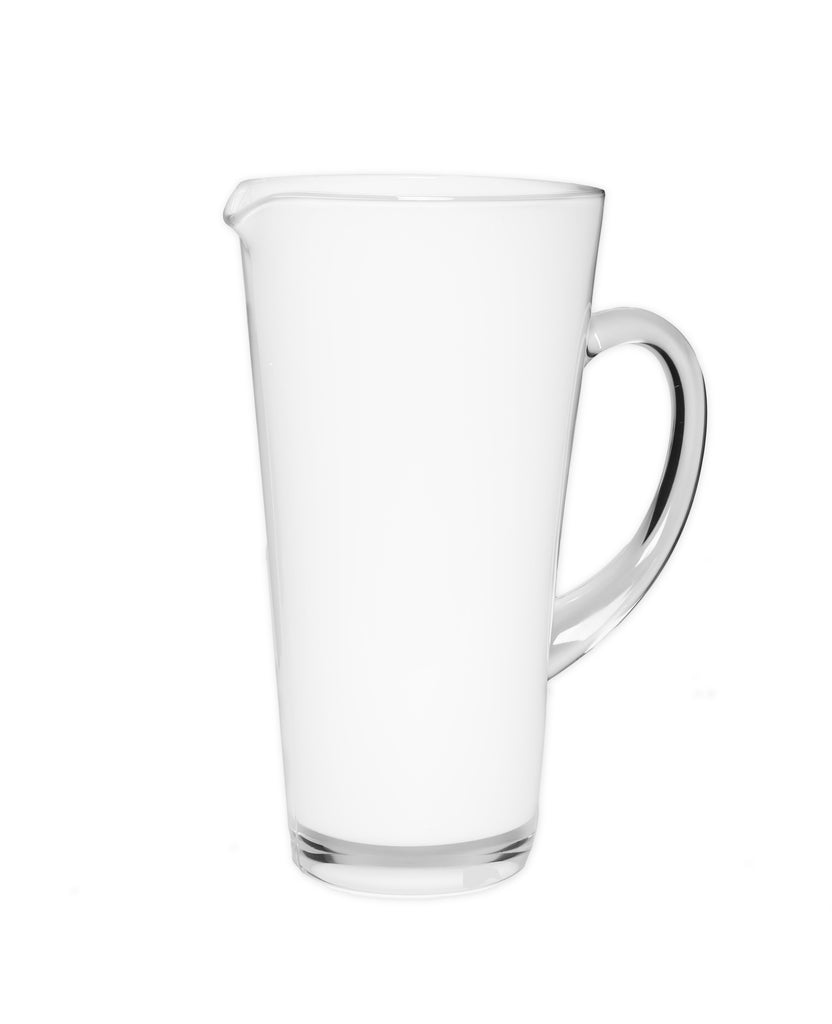 White Glass Pitcher - The Cuisinet