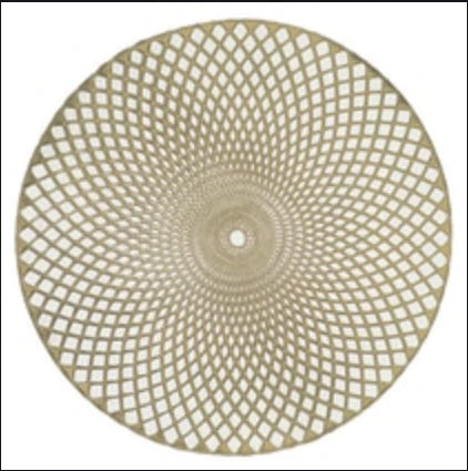 Simplify Gold Circle Placemat 1pc - The Cuisinet