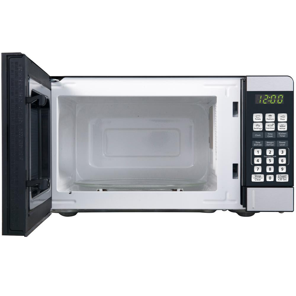 Impecca Stainless Steel Microwave Oven 700W 0.7 Cu. Ft. 1pc - The Cuisinet