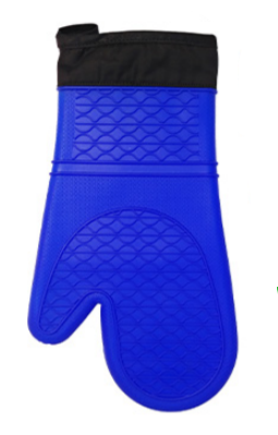 Cool Touch - Silicone Oven Mitt, 13 in, Blue - The Cuisinet