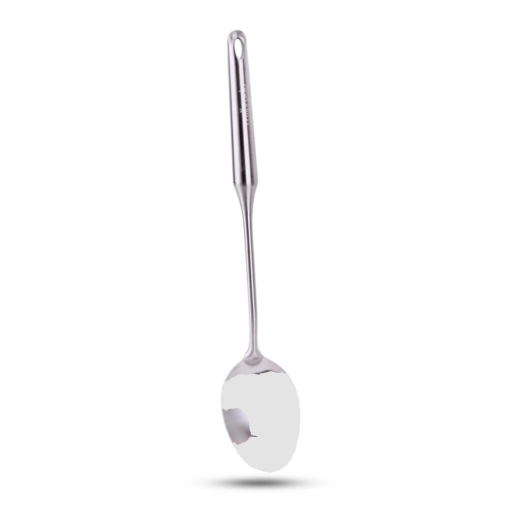 Milvado Stainless Steel Solid Spoon 15" 1pc - The Cuisinet