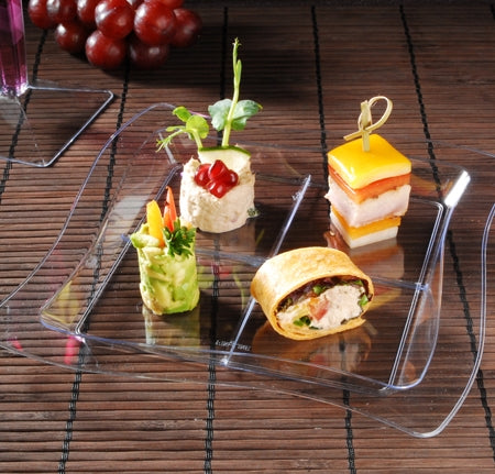 MiniWare Clear Mini Trays 7.25" 8pc - The Cuisinet