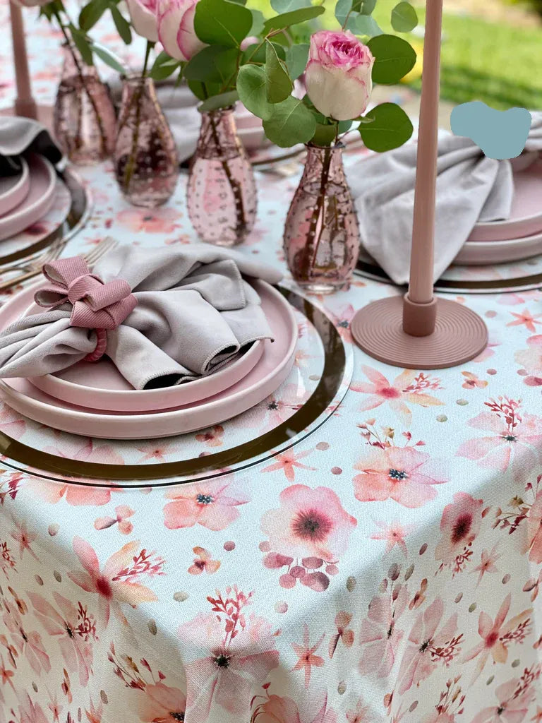Tablecloth pink Pastel 1pc - The Cuisinet