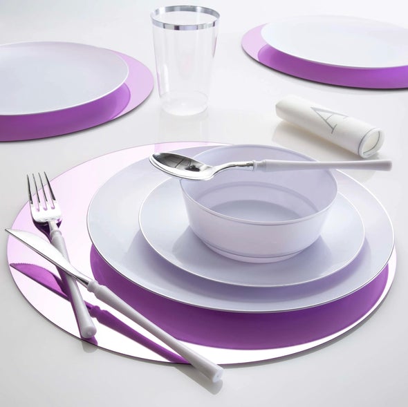 Luxe Party Lavender Charger 13" 1pc - The Cuisinet