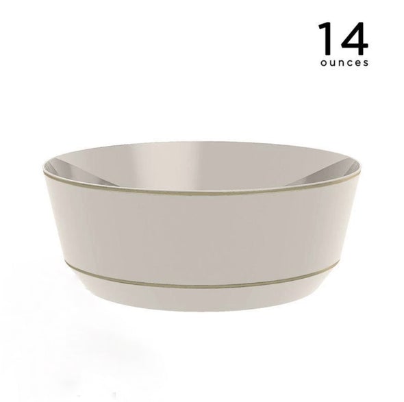 Luxe Party Linen/Gold Soup Bowls 14oz 10pc - The Cuisinet
