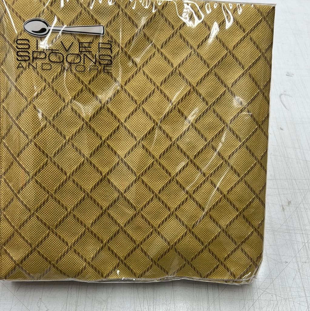 Linen Look Napkins – Gold Guest Towel - The Cuisinet