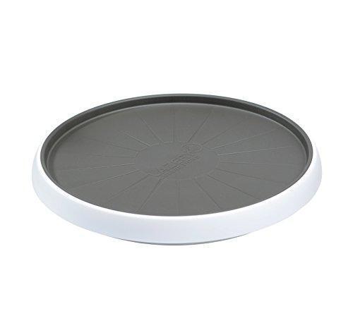 Lazery Collections White/Grey Gripped Bottom Cabinet Turntable Lazy Susan 12-Inch 1pc - The Cuisinet