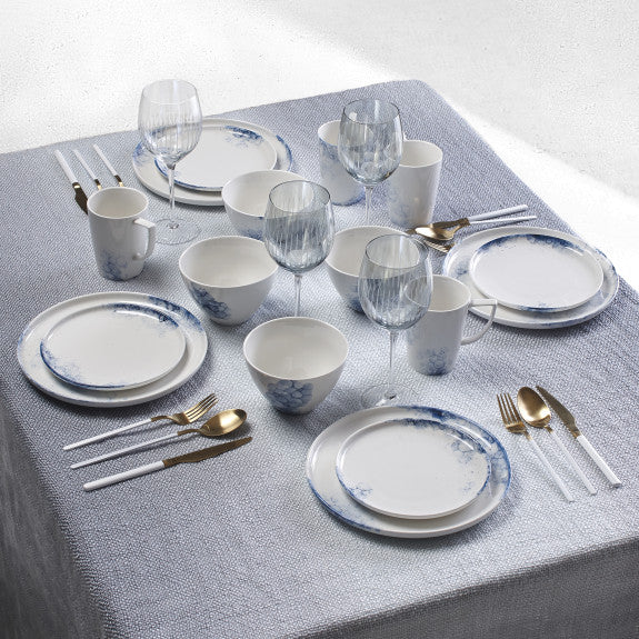 ICM Blue Lexa Dinnerware Set 16pc - The Cuisinet