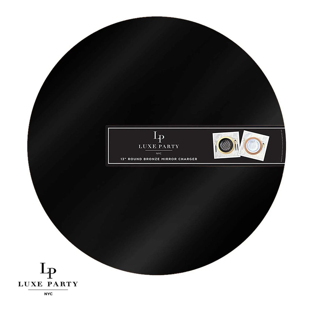 Luxe Party Black Charger 13" 1pc - The Cuisinet