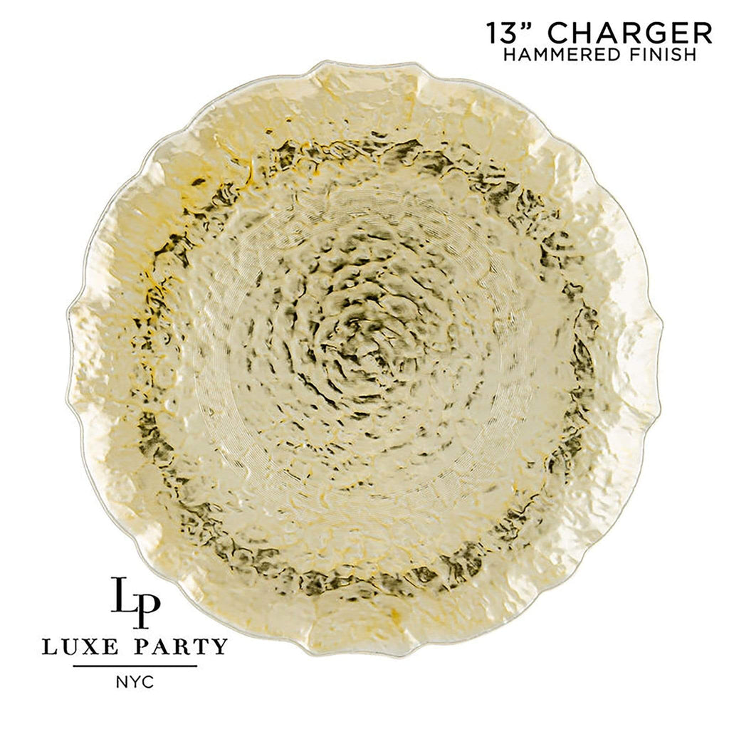 Luxe Party Gold Charger 13" 1pc - The Cuisinet