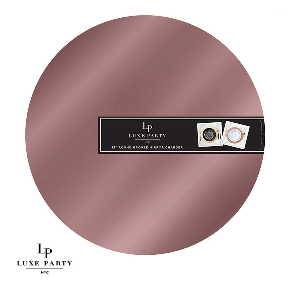 Luxe Party Rose Gold Charger 13" 1pc - The Cuisinet