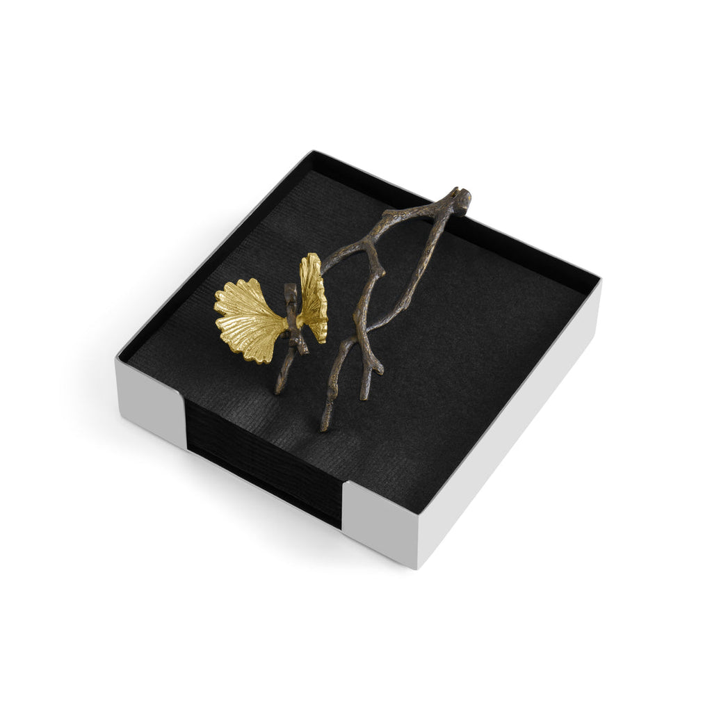 Micheal Aram Butterfly Ginkgo Cocktail Napkin Holder 1pc - The Cuisinet