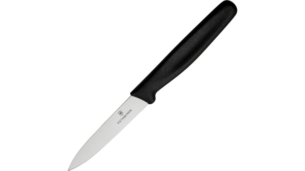 Victorinox Black Sraight Pointed Knife 3.25" 1pc - The Cuisinet