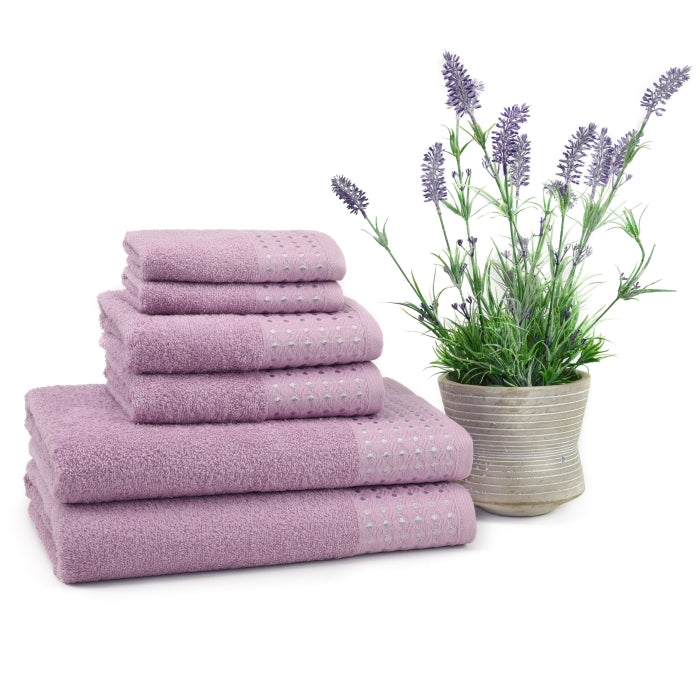 Petek Turkish Cotton Bath Towel Lilac - The Cuisinet