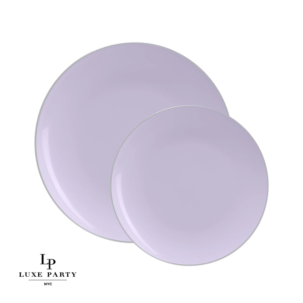 Luxe Party Lavender/Gold Appetizer Plates 7.5" 10pc - The Cuisinet