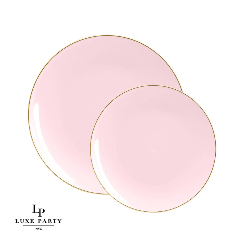 Luxe Party Blush/Gold Dinner Plates 10.25" 10pc - The Cuisinet