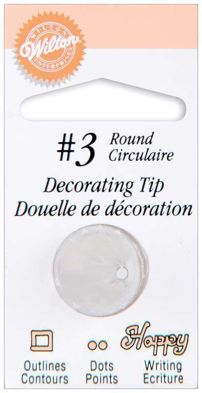 Decorating Tip #3 Round - The Cuisinet