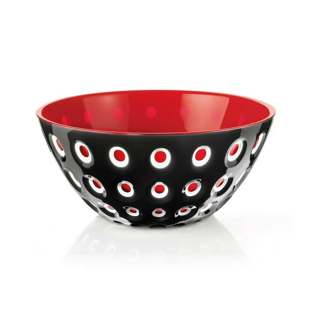 Guzzini Le Murrine 20cm Bowl, Black/Red - The Cuisinet