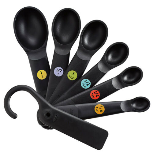 OXO Black Good Grips Measuring Spoon Set 7pc - The Cuisinet