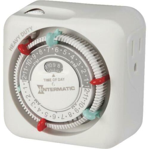 Intermatic Heavy Duty Indoor Plug In Timer 125 volt White - The Cuisinet