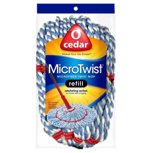 O-Cedar MicroTwist Mop Refill Microfiber 16 inch Absorbent Machine Washable New - The Cuisinet