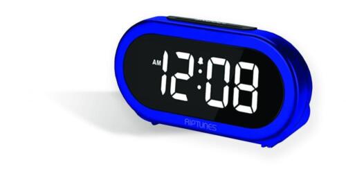1.4-Inch Digital Alarm Clock w/ 5 Alarm Sounds - Blue - The Cuisinet