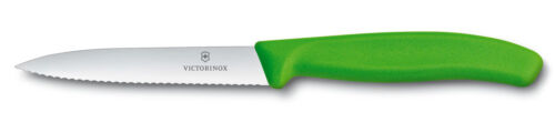 Victorinox Green Serrated Pointed Knife 4" 1pc - The Cuisinet