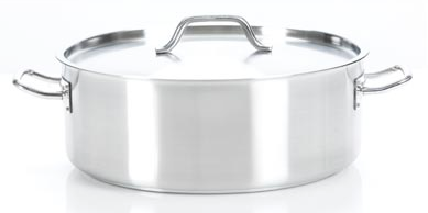 Casserole 15L  with Cover Strauss Pro Low - The Cuisinet