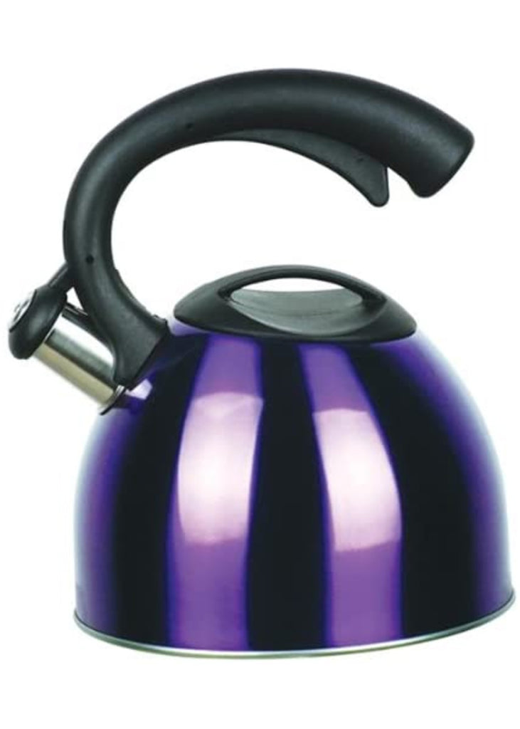 Strauss 2.6 Qt. Symphony Stainless Steel Stovetop Kettle Purple - The Cuisinet