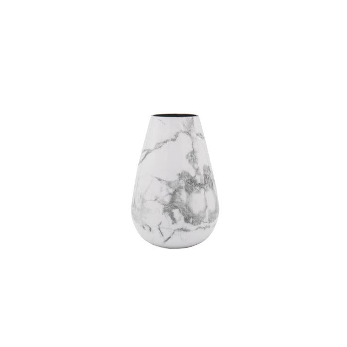 Godinger White Marble Decal Vase 1pc - The Cuisinet