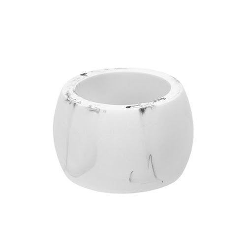 Harman Carrara Polyresen Napkin Ring (White) - The Cuisinet
